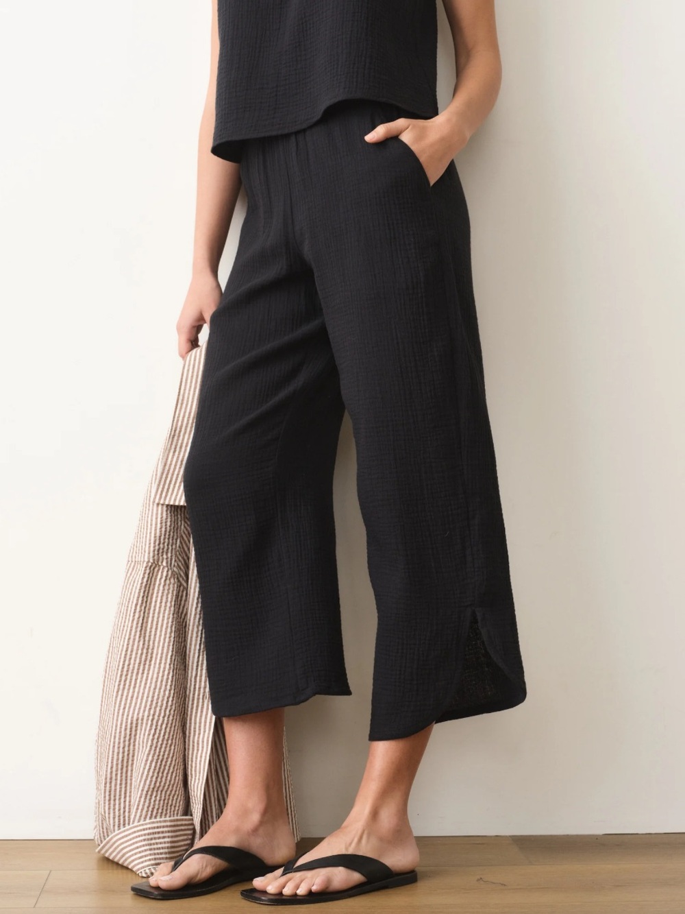 NWOT Marine Layer Cali Double Cloth Pant - Black sz Medium